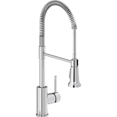Elkay Avado Single Hole Kitchen Faucet with Semi-professional Spout and Lever Handle Chrome LKAV2061CR